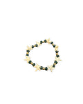 Starfish Charm Bracelet — Forest Green