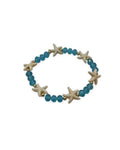 Starfish Charm Bracelet — Blue