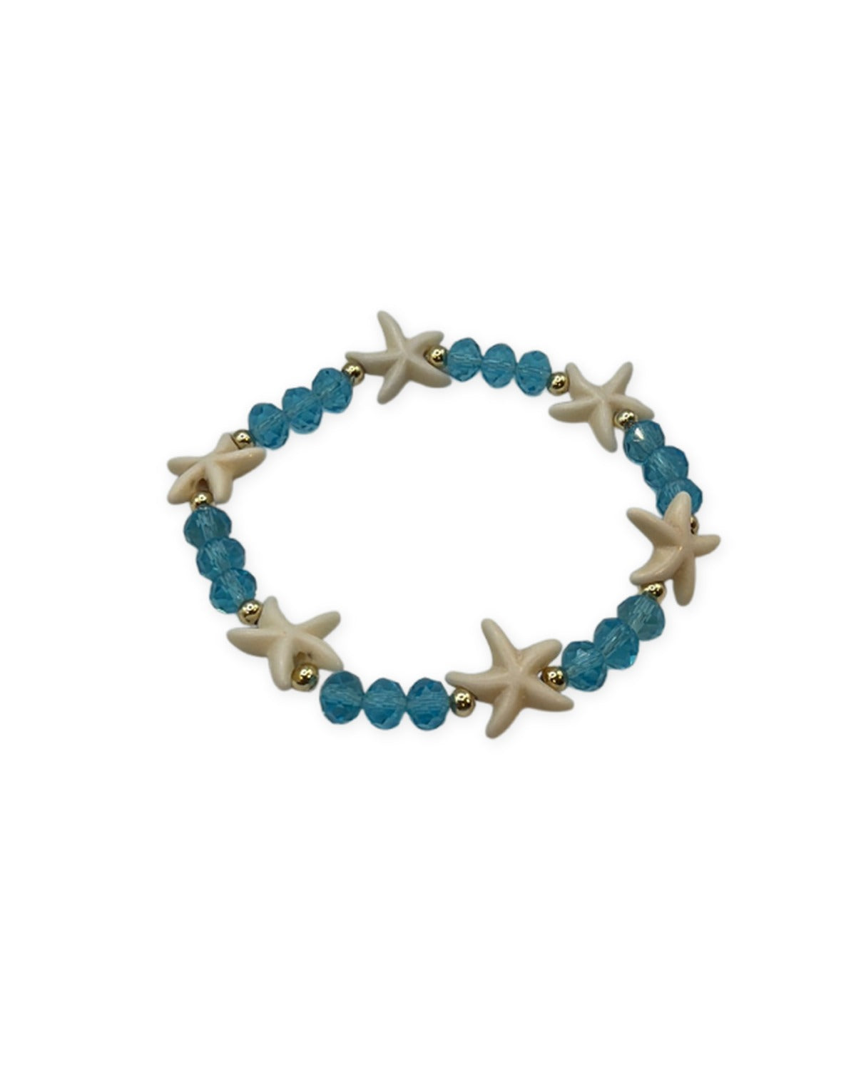 Starfish Charm Bracelet — Blue