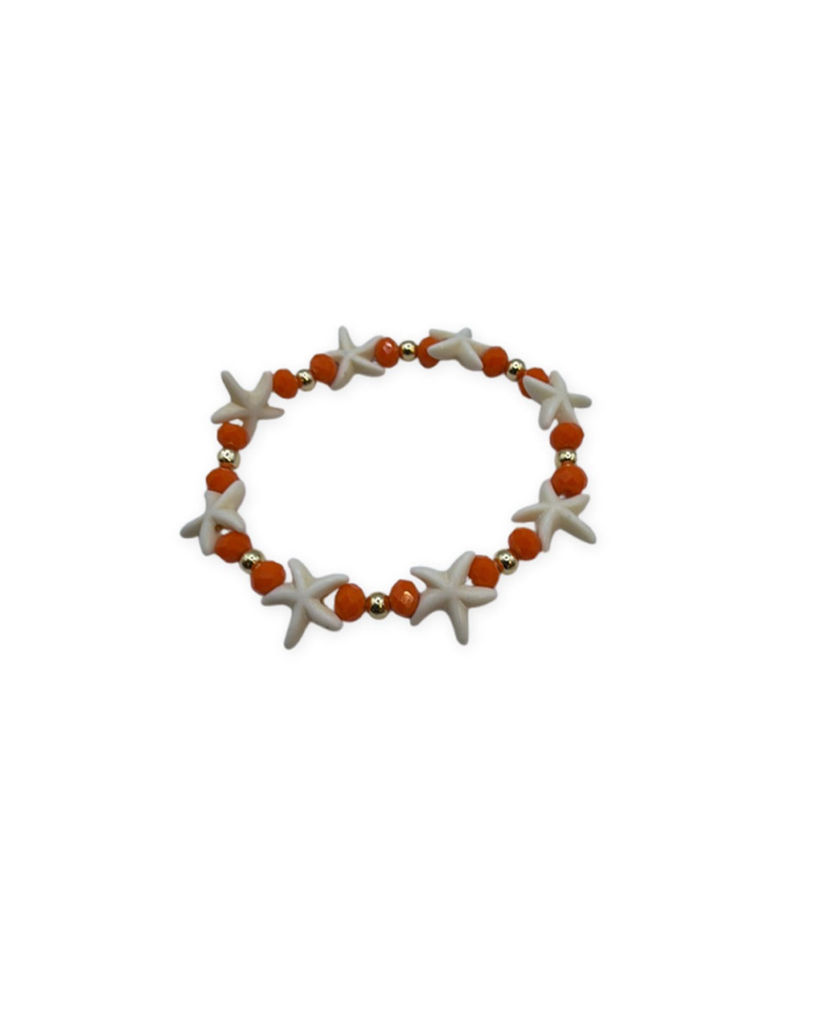 Starfish Charm Bracelet — Orange