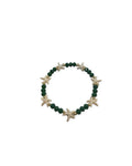 Starfish Charm Bracelet — Dark Green
