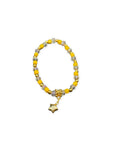 Star Charm Crystal Bracelet — Yellow
