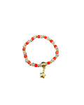Star Charm Crystal Bracelet — Orange